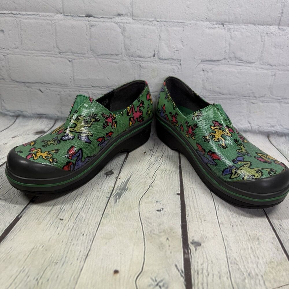 Dansko Clogs Girls Women Size 3.5-4 US 34 EU Frogs Lover Slip On School Shoes - Picture 3 of 11